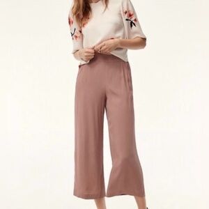Jane + Delancey|Tan pull on casual wide leg pants,NWT—athleisure & Beachy,LARGE•